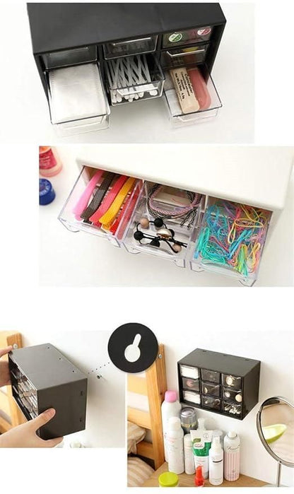 9 Drawers Multipurpose Rectangular Storage Container Box